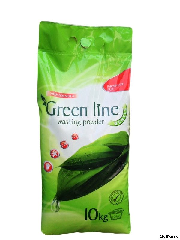 Порошок пральний Green Line Gentle 10 кг, арт.000776