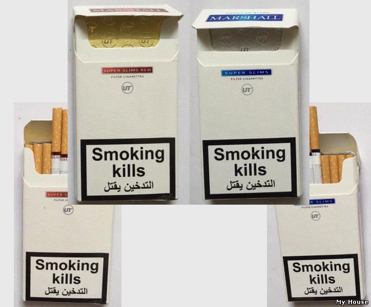 Оптовая продажа сигарет Marshal supere slims blue, red Duty Free