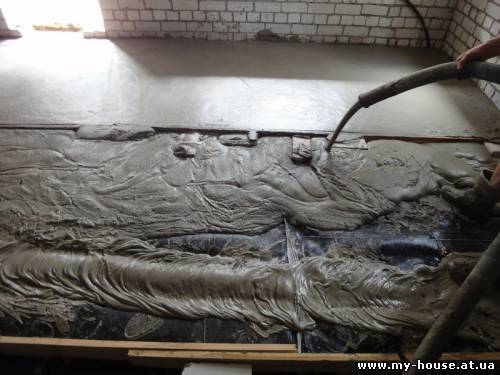 Самый выгодный способ утепление пола. Наливной пенобетон.