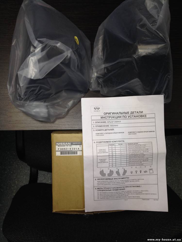 Задние брызговики