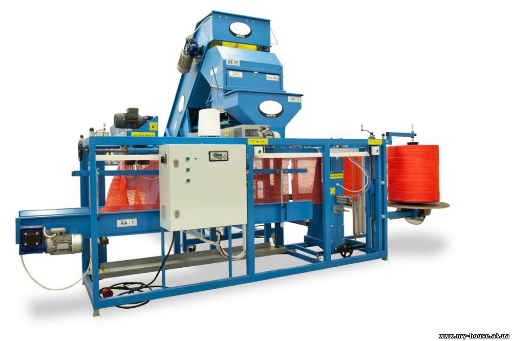 Линия по упаковке овощей в рашель-мешок (сетку)