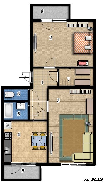 2-х комнатная квартира 68,1 кв.м в ЖК Соцтаун