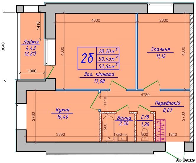 Продажа комфортабельной 2-ной квартиры в Петровском квартале. с. Святопетровское