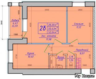 Продажа комфортабельной 2-ной квартиры в Петровском квартале (с. Святопетровское)