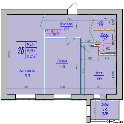 Продажа комфортабельной 2-ной квартиры в Петровском квартале.ул.Б.Хмельницкого,1а
