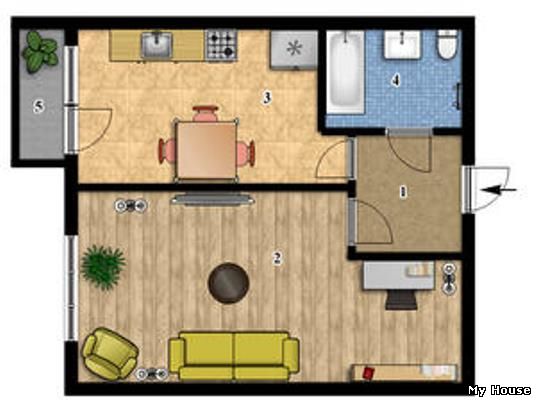 1-комнатная квартира 40,97 кв.м в ЖК Сонцтаун. с.Чайки