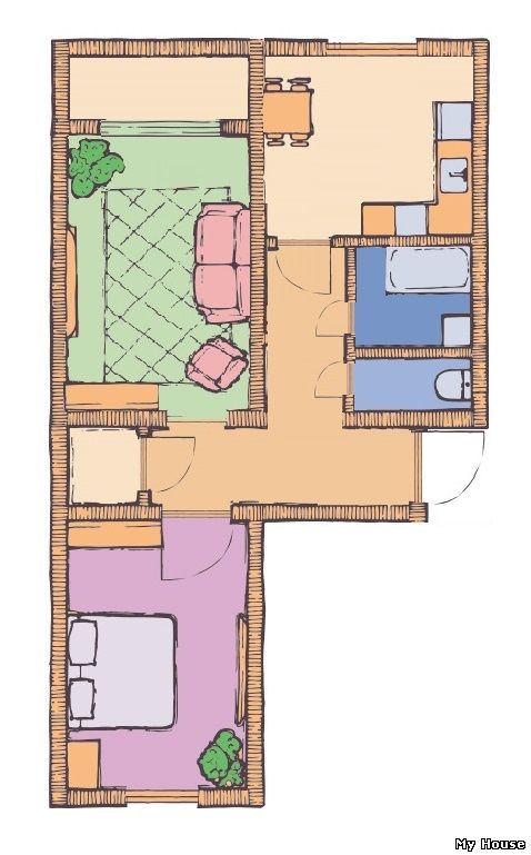 2-х комнатная квартира 63,53 кв.м в ЖК Чайка. Чайки