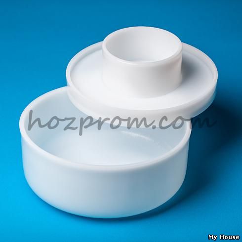 Форма с поршнем для твердых сыров 1-2 кг.