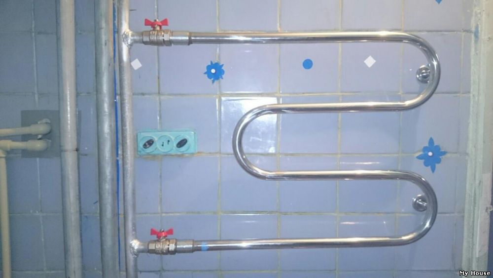 Замена полотенцесушителя Киев.