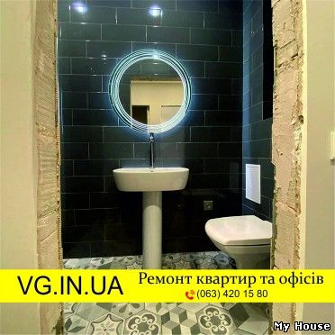 VG.IN.UA, плитка, штукатурка, фундамент, крыша, обои, ламинат, натяжной потолок, установка дверей, сантехника, электрика, демонтаж, кирпична