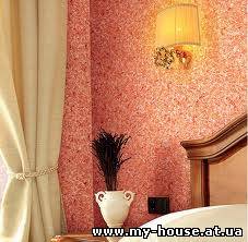 Жидкие обои, натуральное покрытие для стен и потолков.