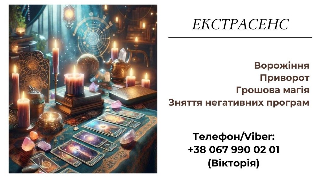 Допомога екстрасенса. Любовна магія . Ворожіння. Зняття негативних програм.