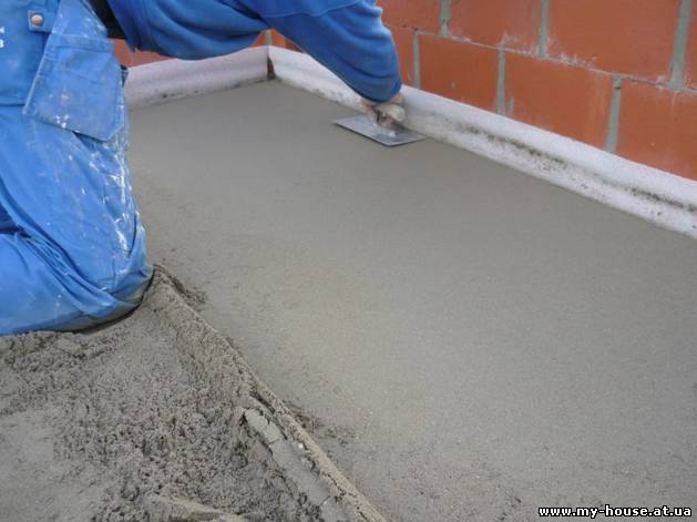 Полусухая стяжка пола малых площадей. Стяжка пола за 1 день. Стяжка в доме, квартире или других помещениях (095)615-40-12