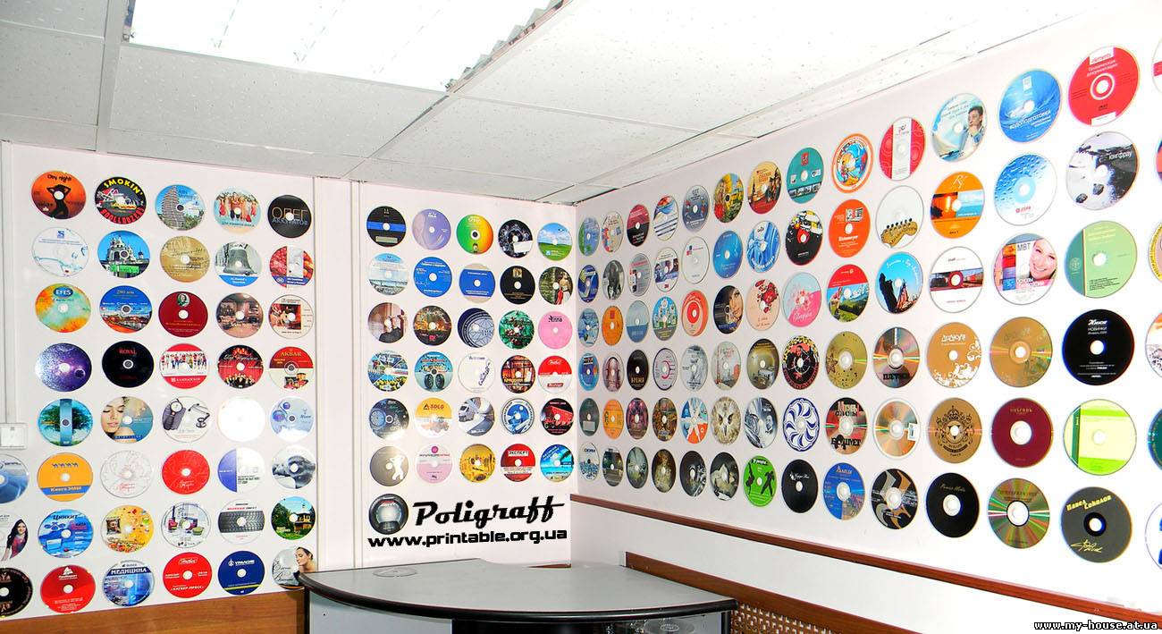 Цветная печать на CD\DVD дисках Украина, тиражирование дисков.